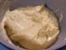 Creamy homemade mayonnaise in a mixing bowl.